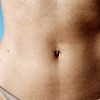 Thin 18 gauge belly ring hoop in 14k gold filled
