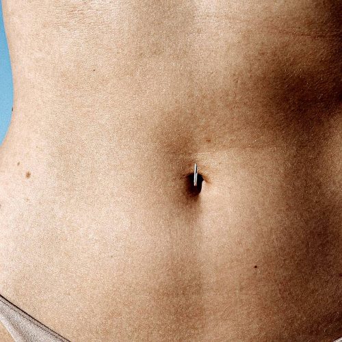 Thin 18 gauge belly ring hoop in 14k gold filled
