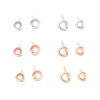Tiny circle stud earrings in 14k gold filled, photo 10