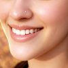 Tiny 1.5 mm CZ diamond nose stud in 14k gold filled, photo 6