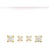 Tiny CZ solitaire stud earring in 14k gold filled, photo 3