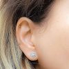 Tiny dot helix stud in 14k gold filled, photo 2