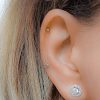 Tiny dot helix stud in 14k gold filled, photo 3