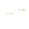 Tiny dot helix stud in 14k gold filled, photo 7