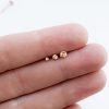 Tiny dot helix stud in 14k gold filled, photo 8