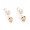 Tiny dot stud earring in 14k gold filled, photo 7