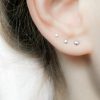 Tiny dot stud earring in 14k gold filled, photo 10