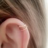 Tiny hammered helix ring in 14k gold filled, photo 2