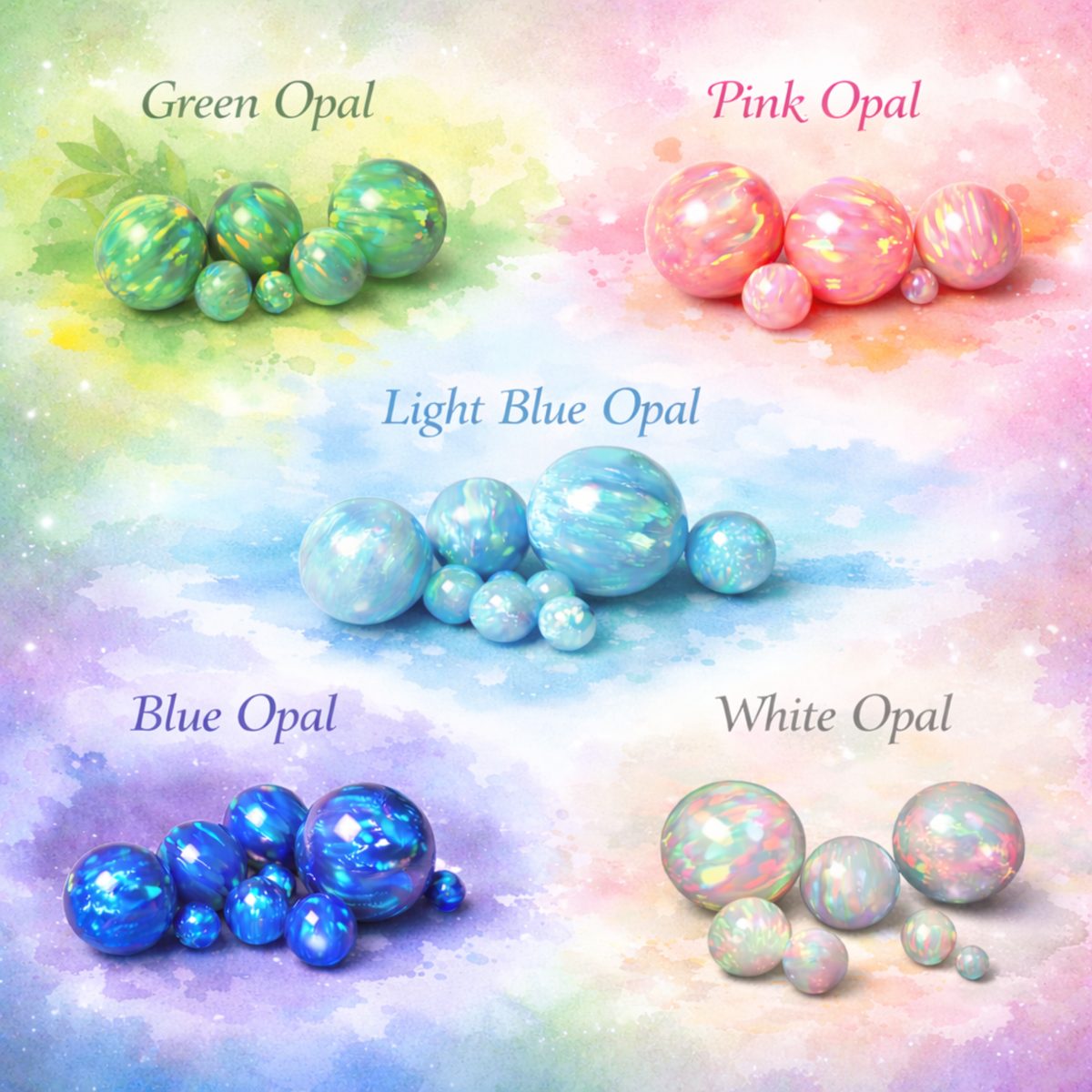 Tiny wrapped opal L shape nose stud in 14k gold filled, photo 9