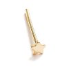 Tiny 2 mm star nose stud in 14k gold filled, photo 9