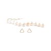 Triangle stud earring in 14k gold filled, photo 2
