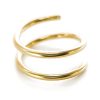 Double hoop nose ring for one piercing in 14k gold filled, photo 3