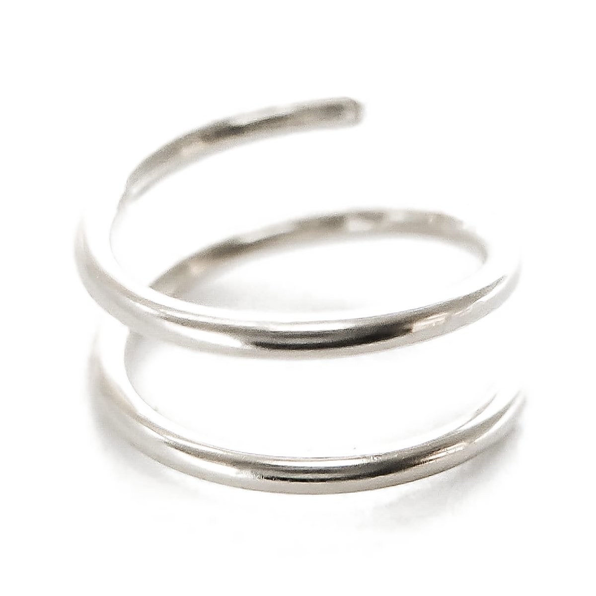 Double hoop nose ring for one piercing in 14k gold filled, photo 4