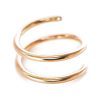 Double hoop nose ring for one piercing in 14k gold filled, photo 5