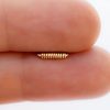 Wrapped double piercing staple earring in 14k gold filled, photo 4