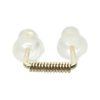 Wrapped double piercing staple earring in 14k gold filled, photo 6