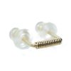 Wrapped double piercing staple earring in 14k gold filled, photo 8